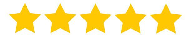 Five stars rating vector icon Five stars rating vector icon